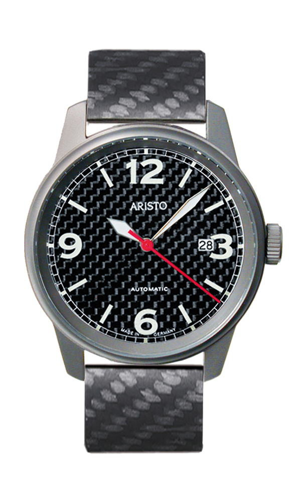 Aristo Fliegeruhr Titan Carbon 5H83