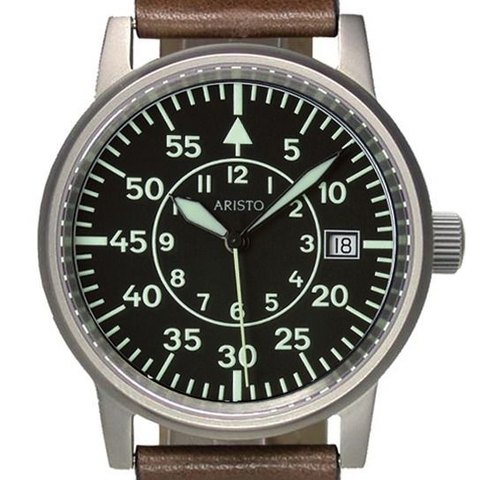 Aristo Kleine Fliegeruhr Titan Pilot 5H85