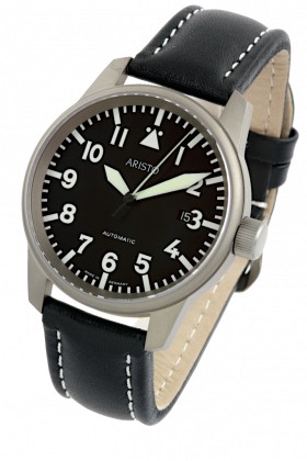 Aristo 41 mm Fliegeruhr (Titanium)