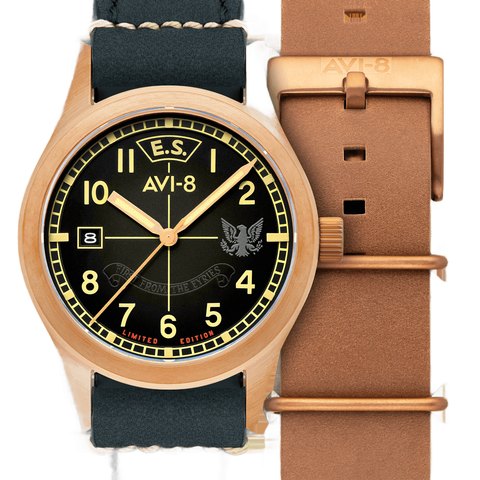 AVI-8 Flyboy Eagle Squadron Automatic Bronze 85th Limited Edition