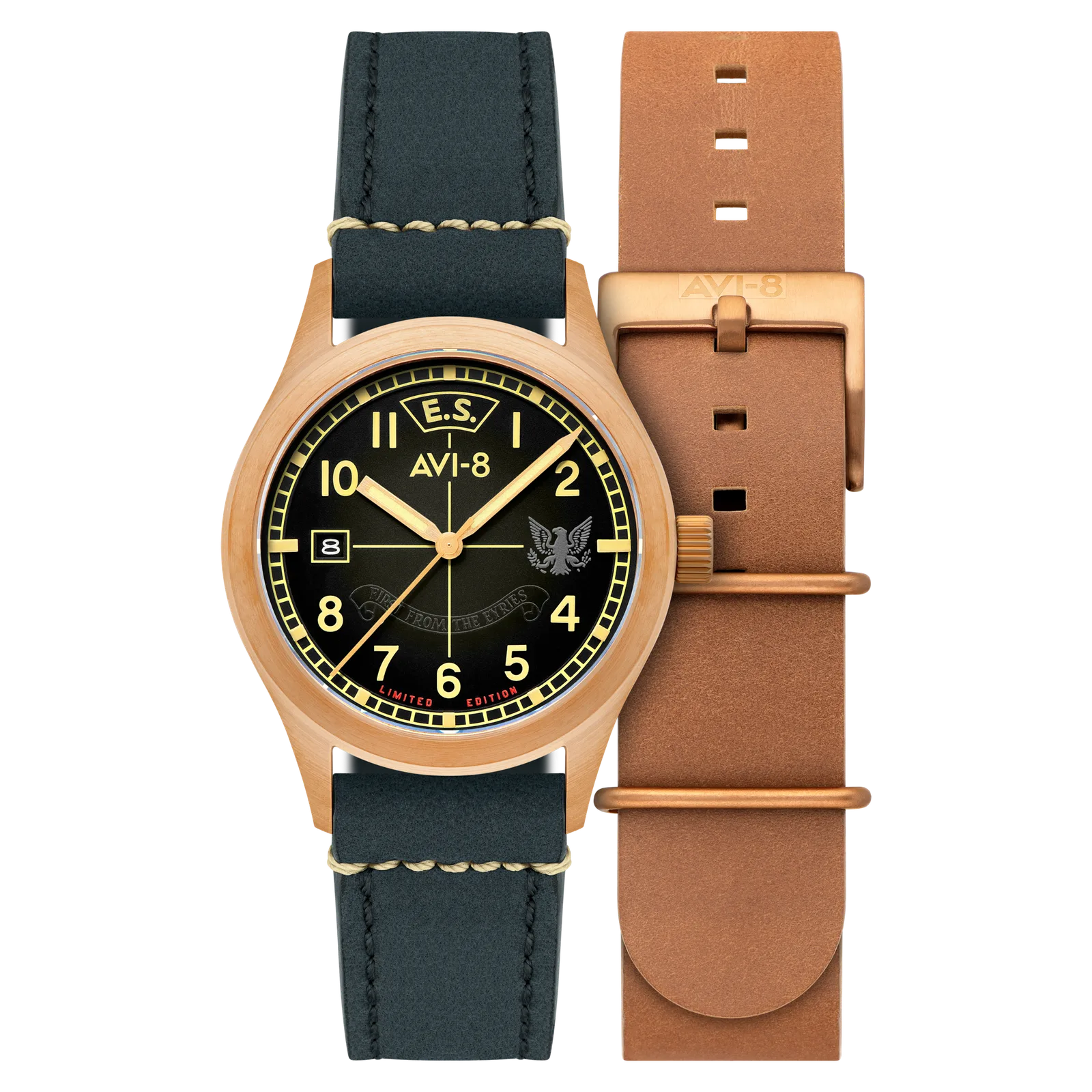 AVI-8 Flyboy Eagle Squadron Automatic Bronze 85th Limited Edition