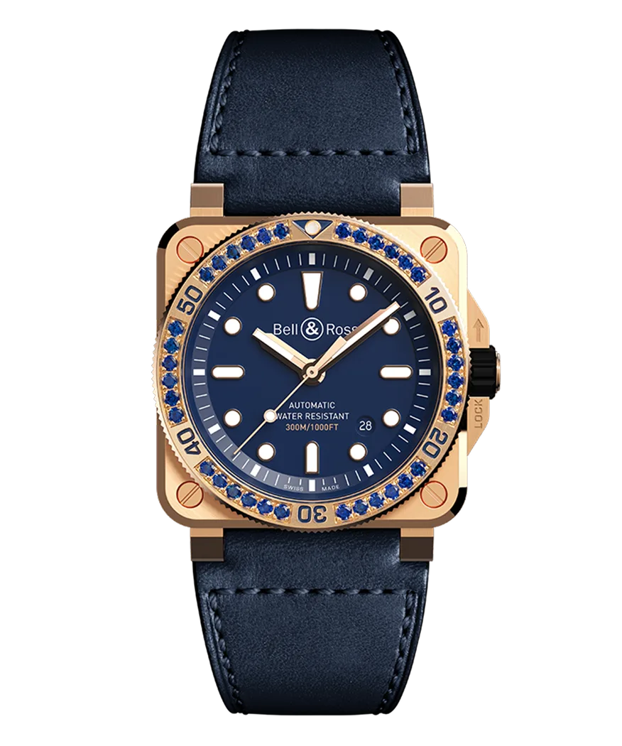 Bell & Ross BR 03-92 Diver Blue Bronze Sapphire Bezel