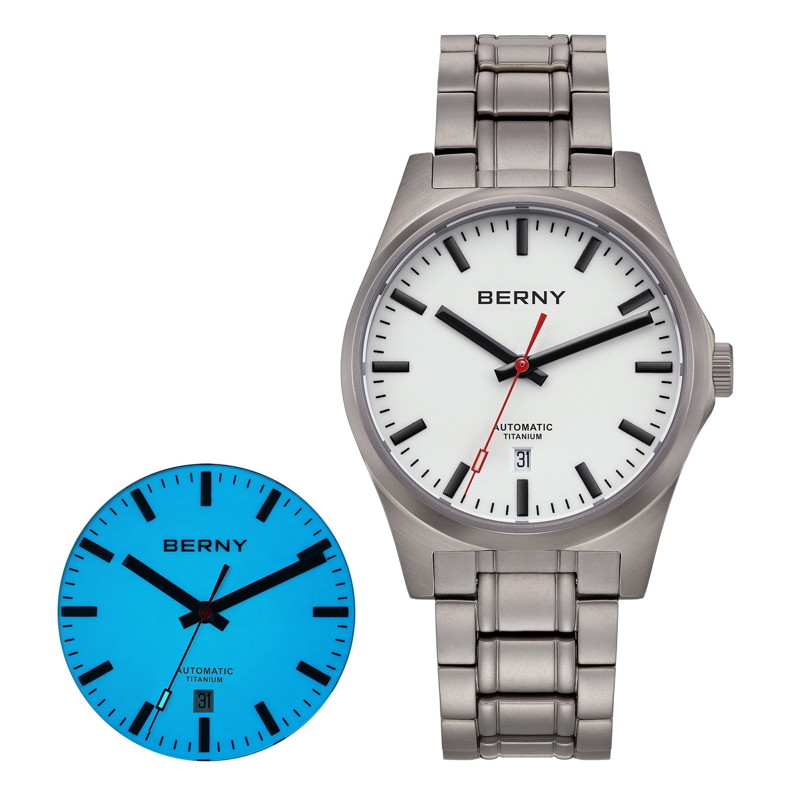 Berny Automatic Titanium Full-Lume Watch AMT258