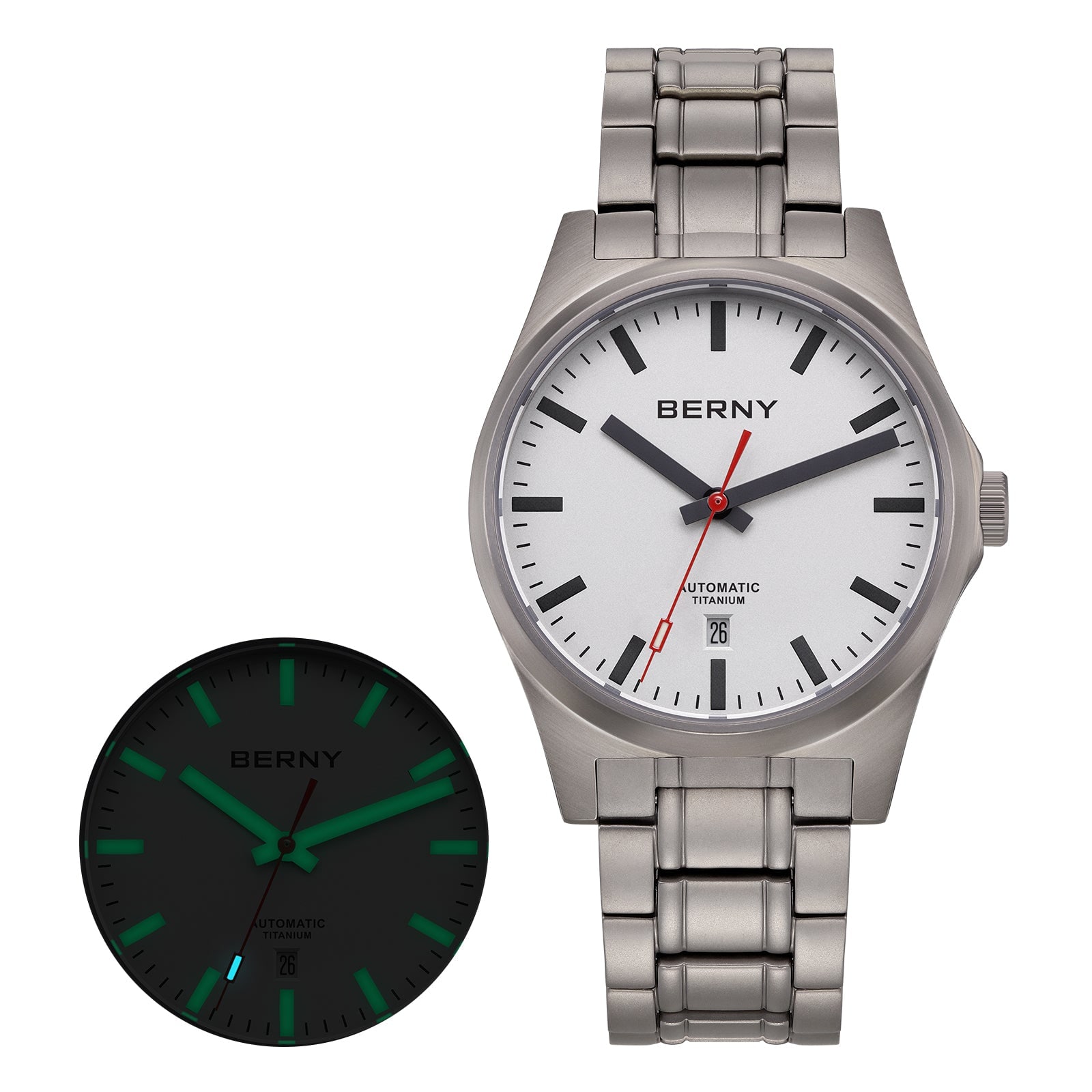 Berny Automatic Titanium Full-Lume Watch AMT258