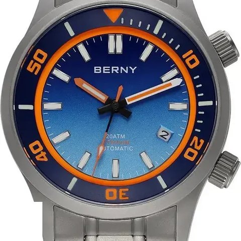 Berny Automatic Titanium Diver Watch
