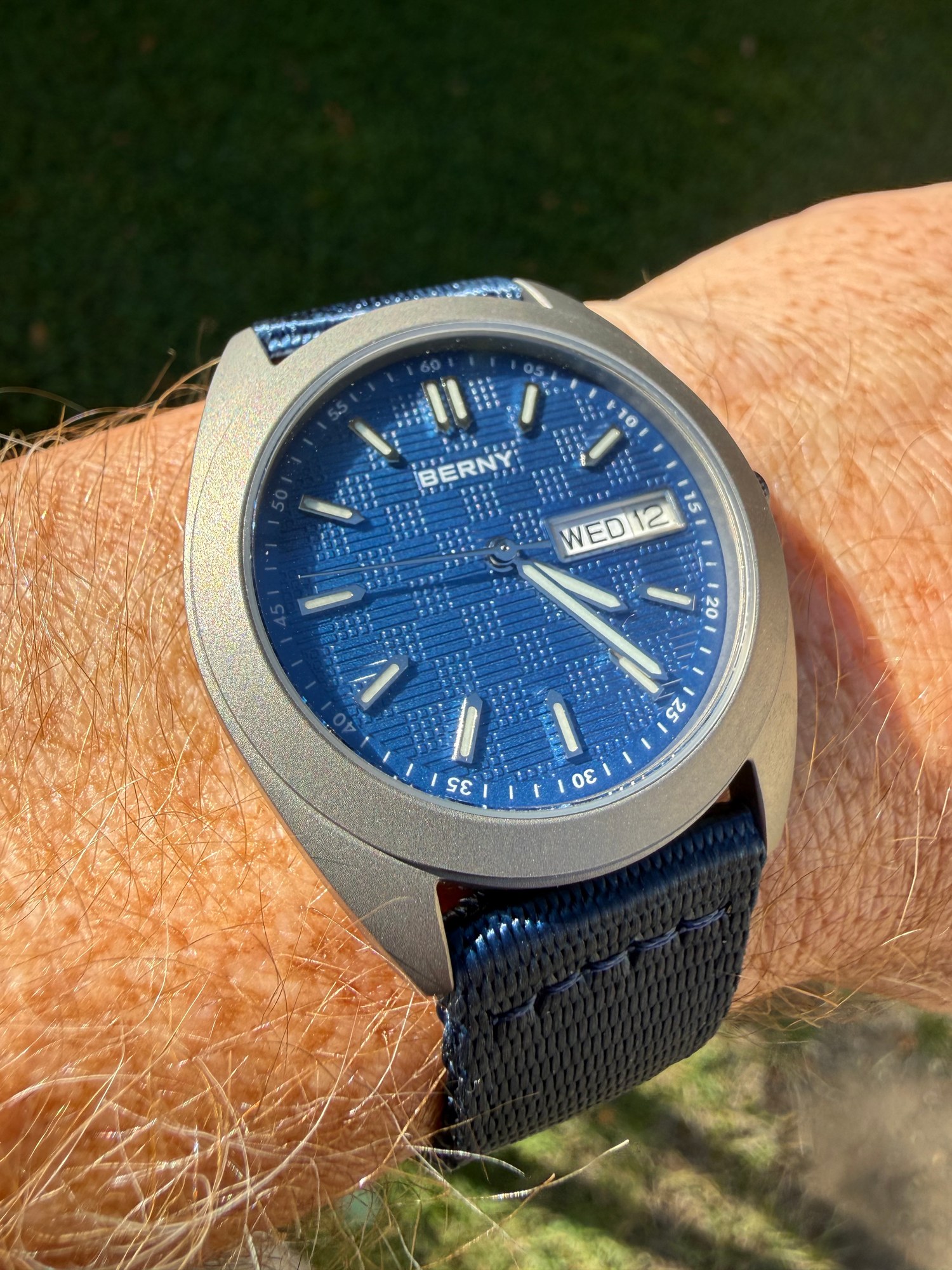 Berny Quartz Titanium Dress Watch T2597