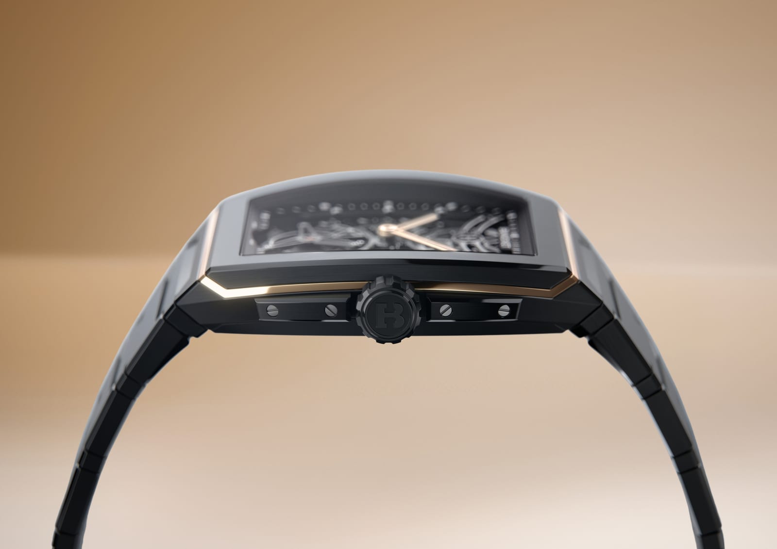 Bianchet UltraFino Tonneau Flying Tourbillon (Black Ceramic, Rose Gold)