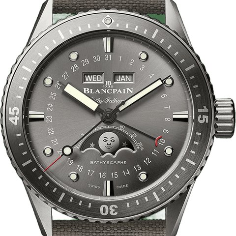 Blancpain Fifty Fathoms Bathyscaphe Quantieme Complet Phases de Lune Titanium