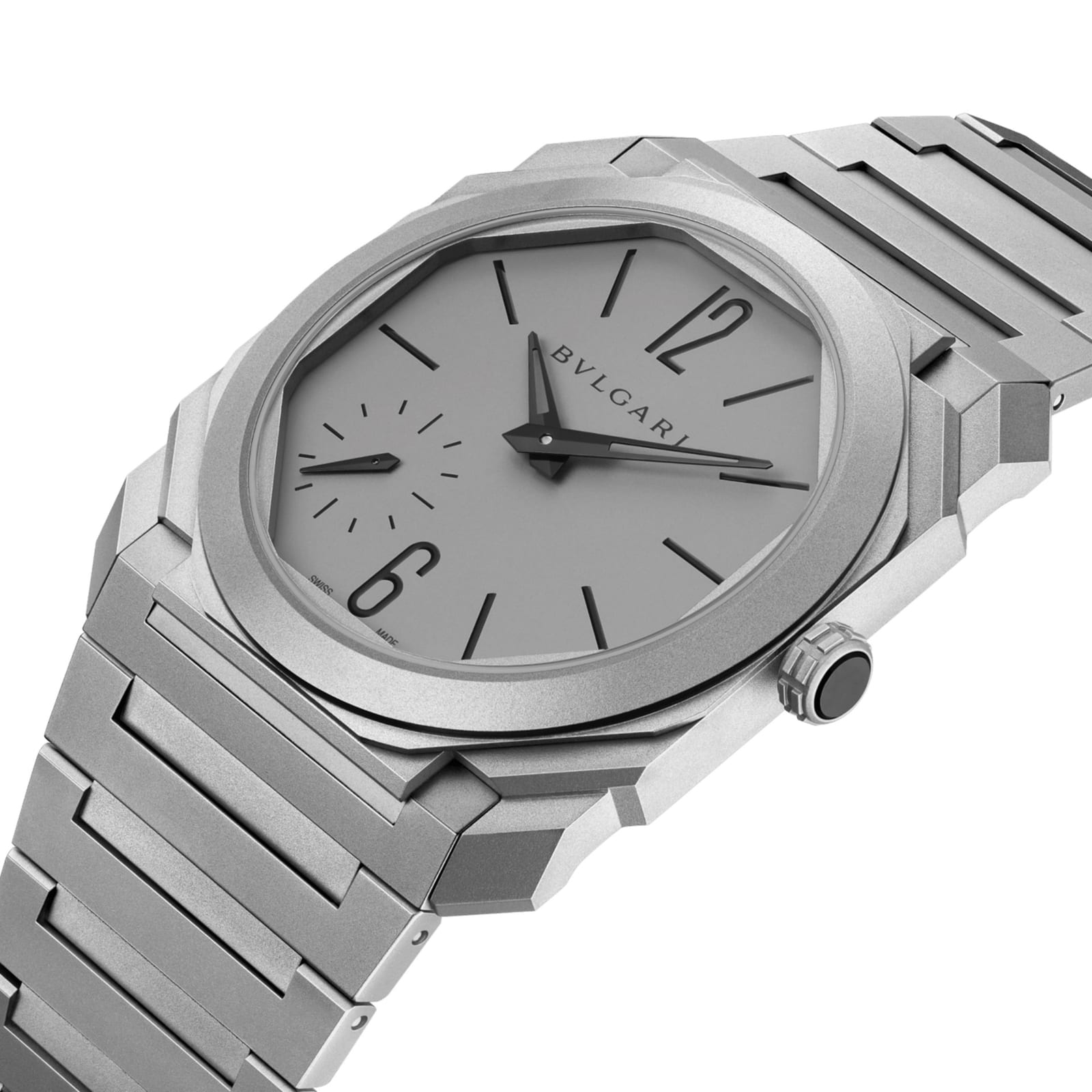 Bulgari Octo Finissimo Automatic 37 mm, Sandblasted (Titanium)