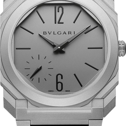 Bulgari Octo Finissimo Automatic 37 mm, Sandblasted (Titanium)