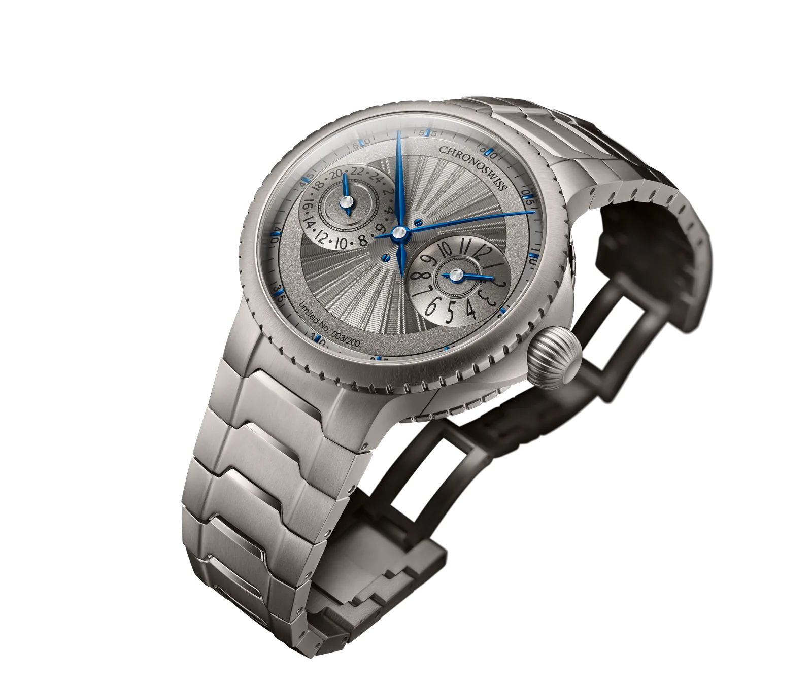 Chronoswiss Pulse GMT Silver Guilloche