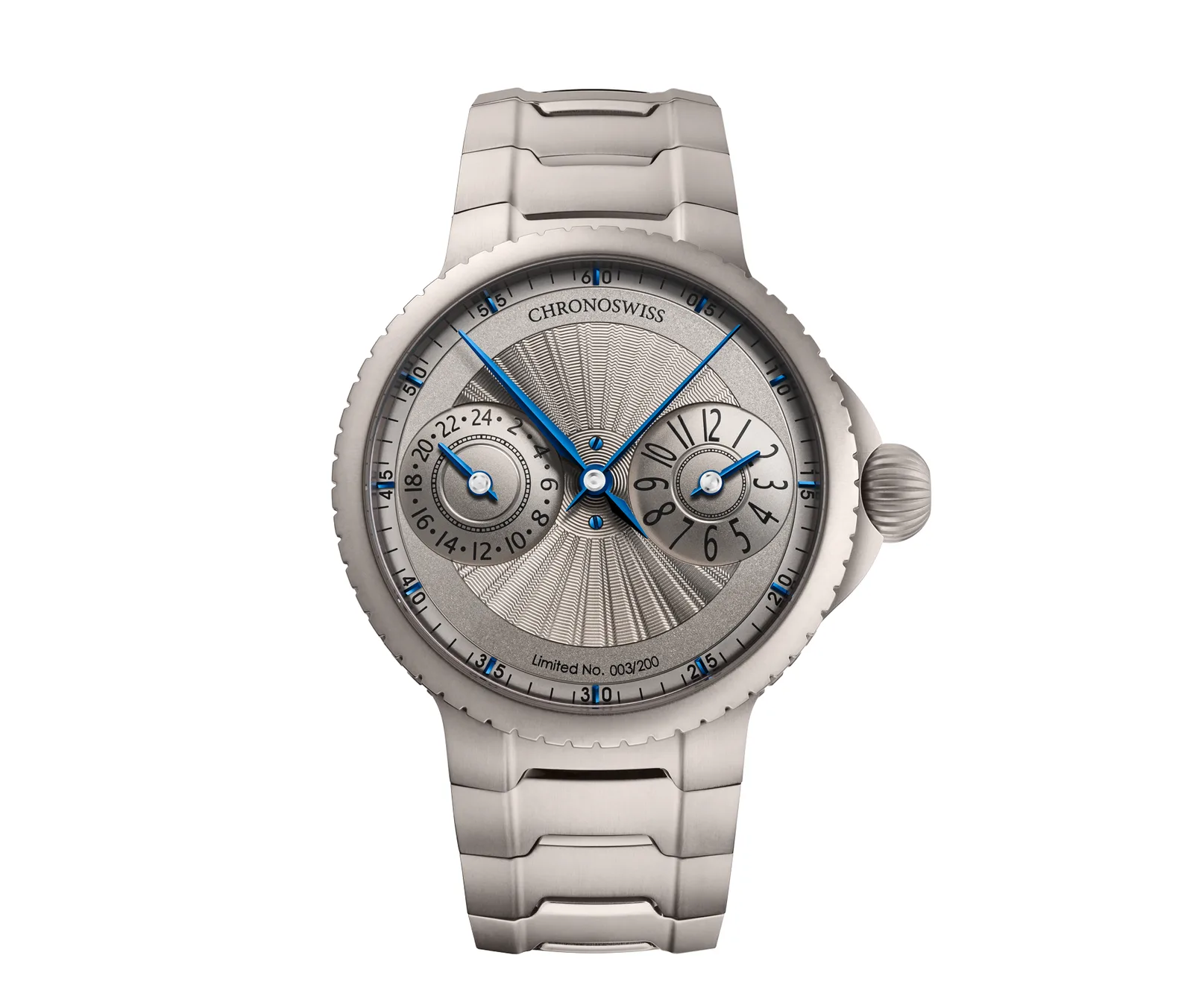 Chronoswiss Pulse GMT Silver Guilloche