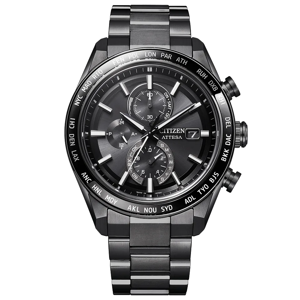 Citizen Attesa Radio Chronograph Black DLC (Super Titanium)