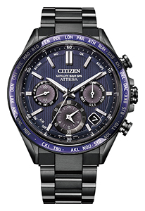 Citizen Attesa Black Titanium Eco-Drive GPS (Super Titanium, DLC)
