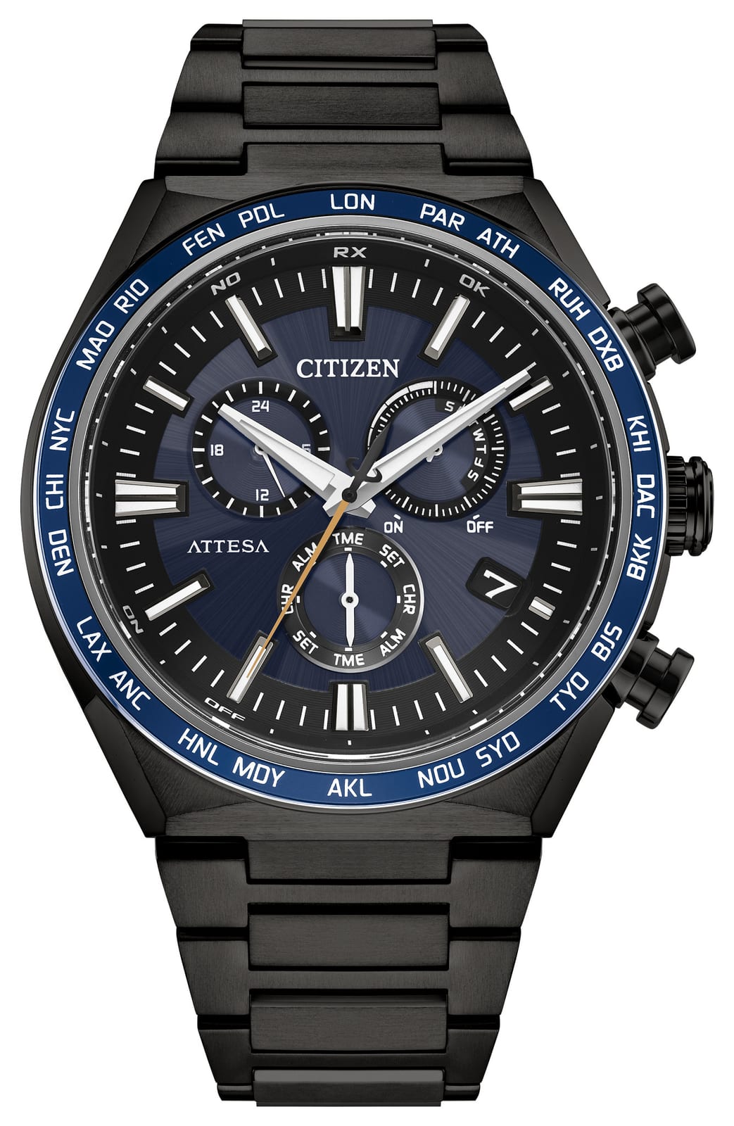 Citizen Attesa E660 Chronograph Black DLC (Super Titanium)