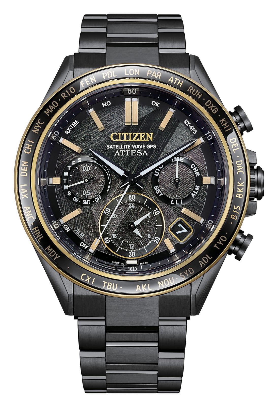 Citizen Attesa Satellite Wave GPS F950 LIGHT in BLACK (Super Titanium, Ti 50th Limited Edition)