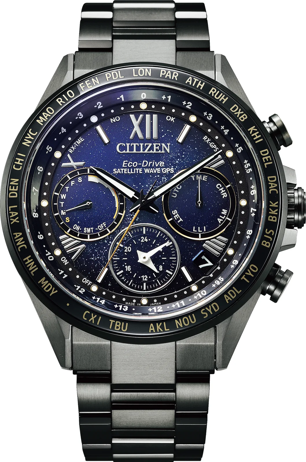 Citizen Attesa Satellite Wave GPS F950 Cosmic Blue (Super Titanium, Ti 50th)