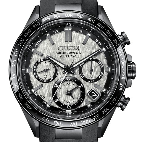 Citizen Attesa Satellite Wave GPS F950 Black DLC (Super Titanium)