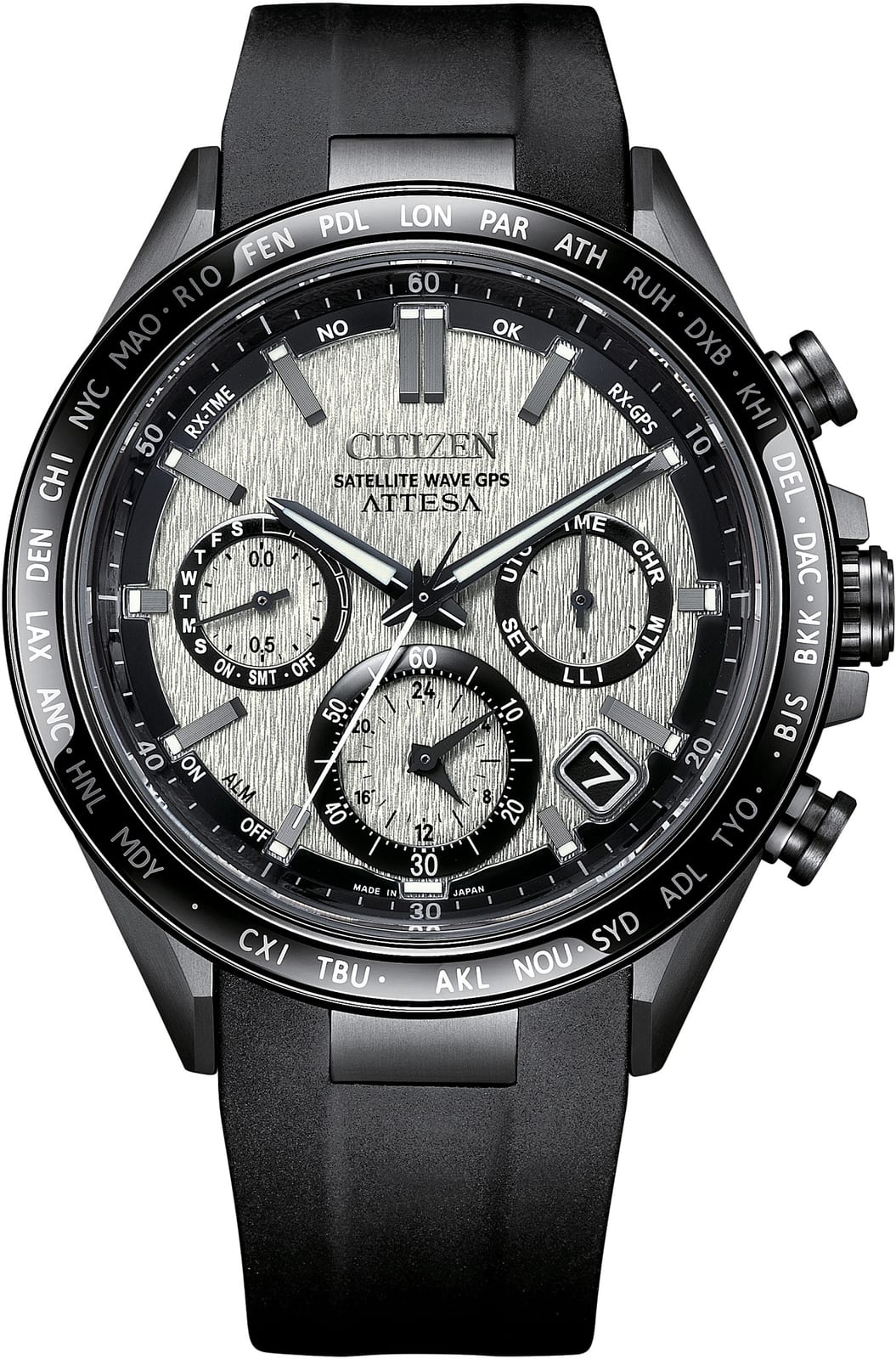 Citizen Attesa Satellite Wave GPS F950 Black DLC (Super Titanium)