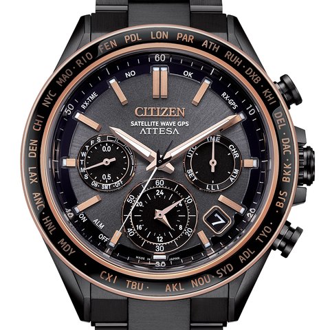 Citizen Attesa Satellite Wave GPS F950 Black DLC (Super Titanium)