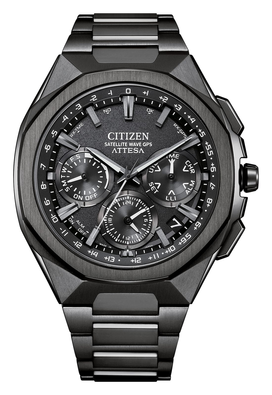 Citizen Attesa Satellite Wave GPS F950 Gray DLC (Super Titanium)