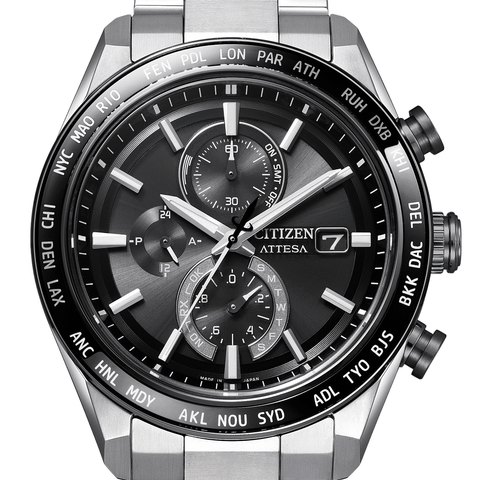 Citizen Attesa H800 Ring Sapphire Bezel (Super Titanium)