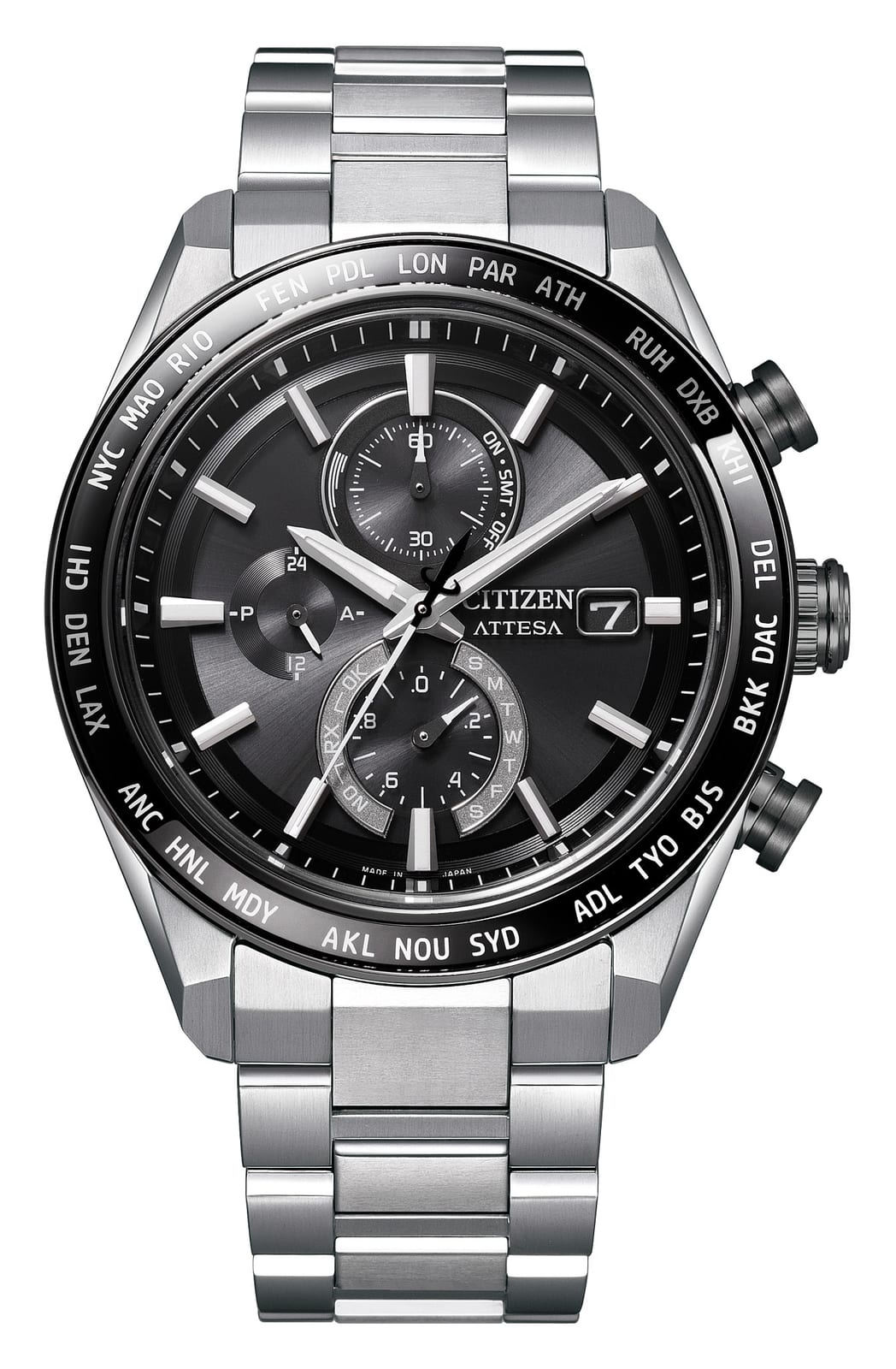 Citizen Attesa H800 Ring Sapphire Bezel (Super Titanium)