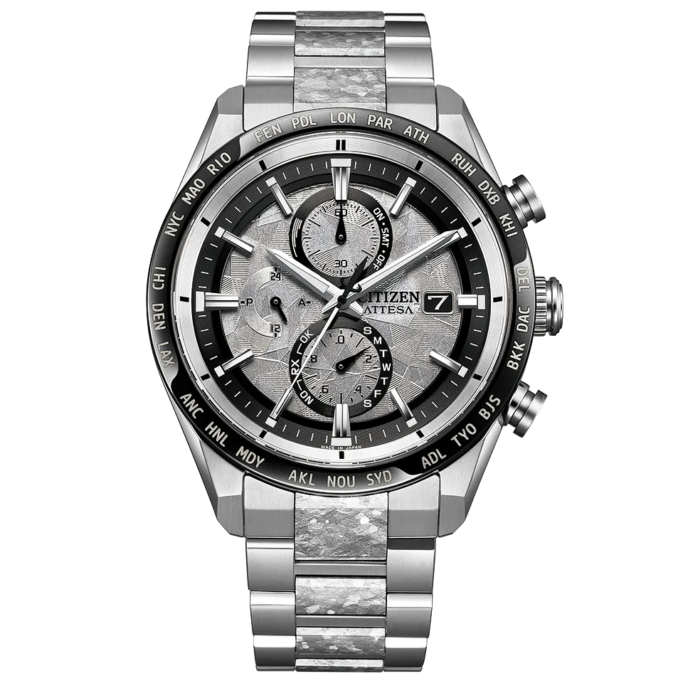 Citizen Attesa Platinum Shine Direct Flight (Super Titanium, Platinum DLC)