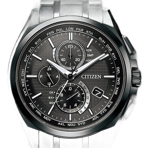 Citizen Attesa Radio Chronograph Black Titanium (AT8044-56E)