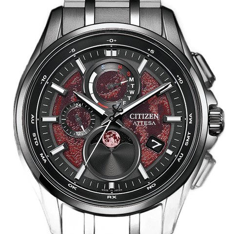 Citizen Attesa Tsuki-Yomi A-T Black Titanium Limited (BY1005-73Z)