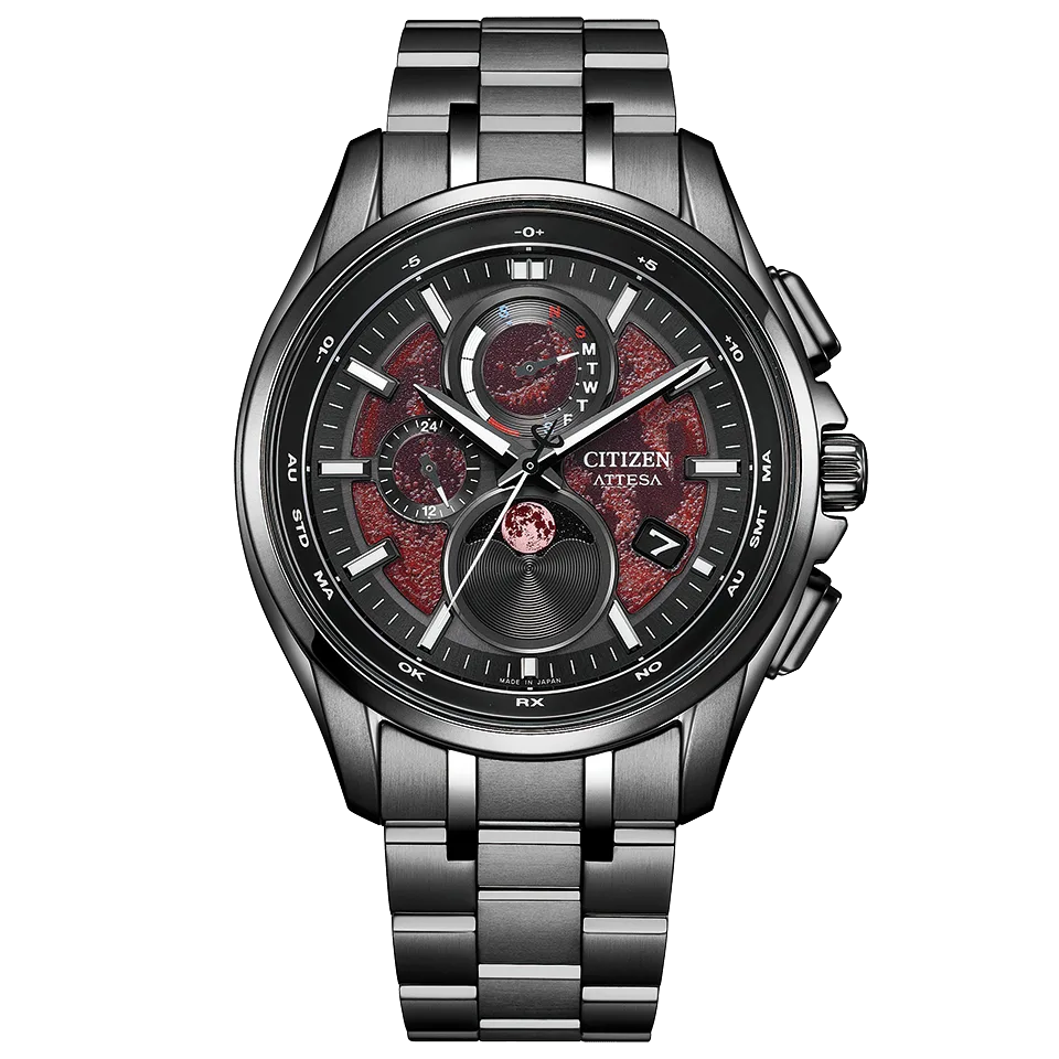 Citizen Attesa Tsuki-Yomi A-T Black Titanium Limited (BY1005-73Z)