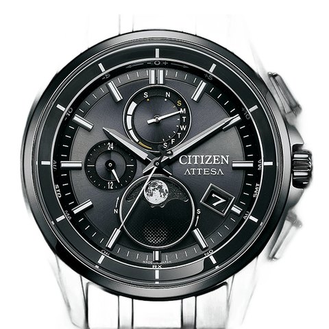 Citizen Attesa Tsuki-Yomi A-T Black Titanium (BY1006-62E)