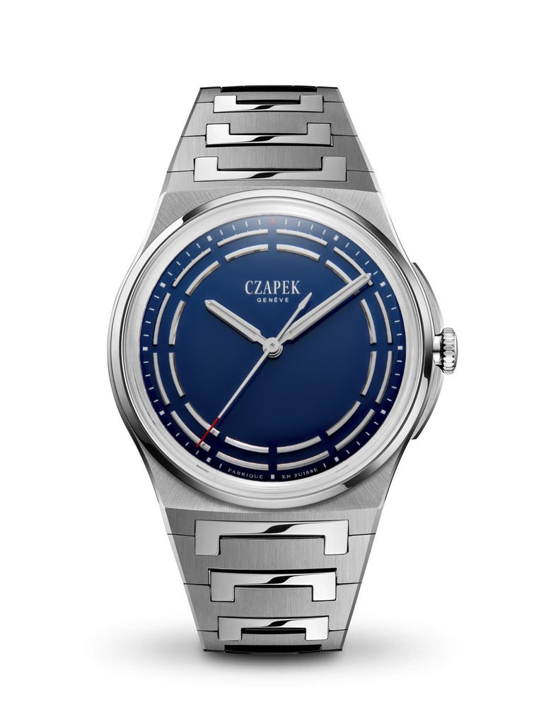Czapek Antarctique S Titanium Dark Sector Cosmic Blue 38.5mm