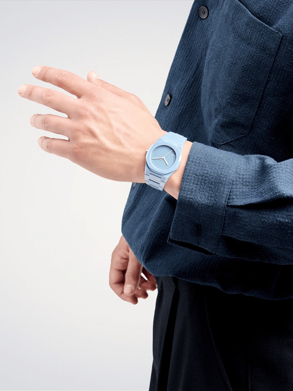 D1 Milano Ceramica 37mm Pure Blue