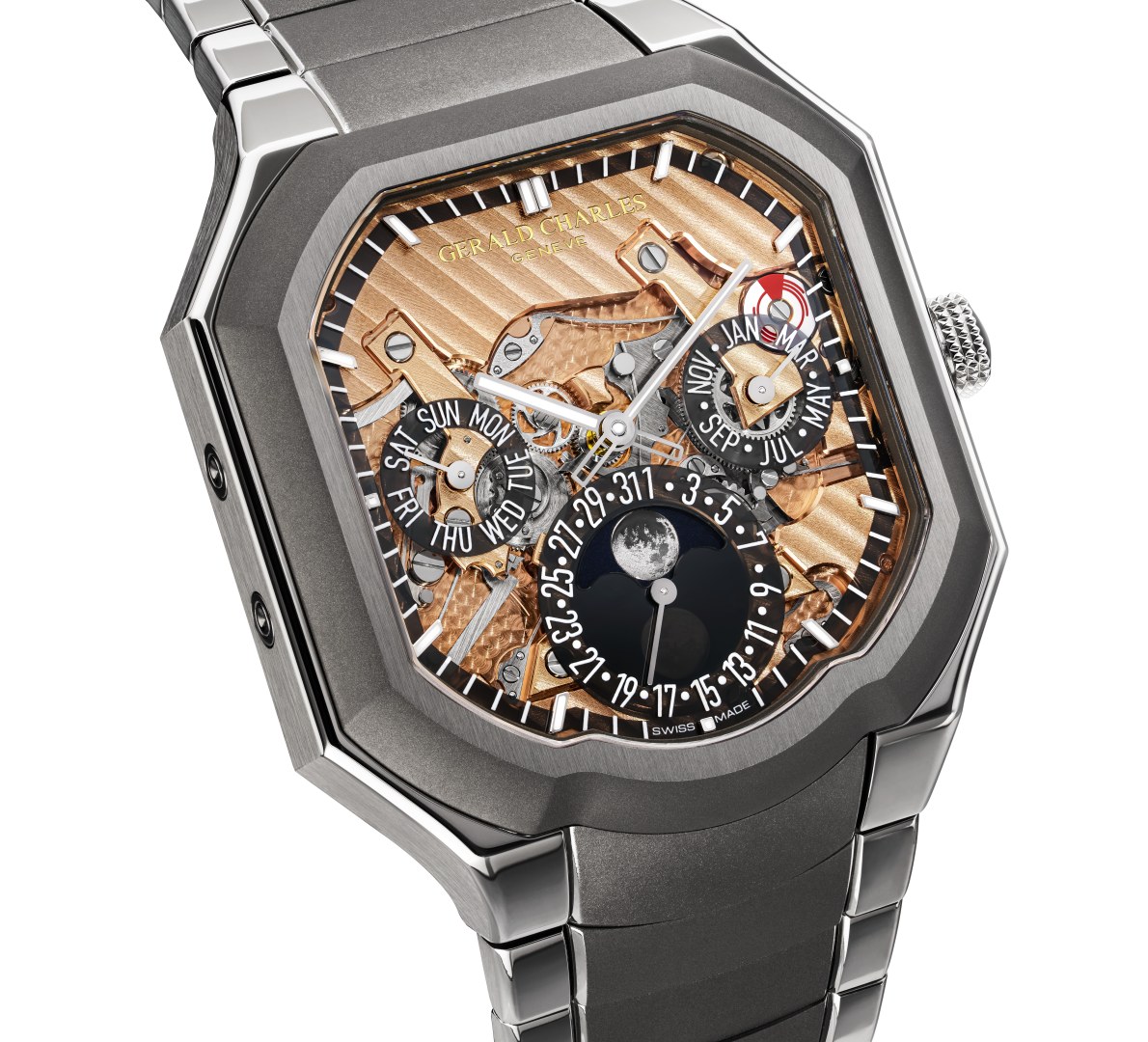 Gerald Charles Masterlink Perpetual Calendar Sapphire Dial