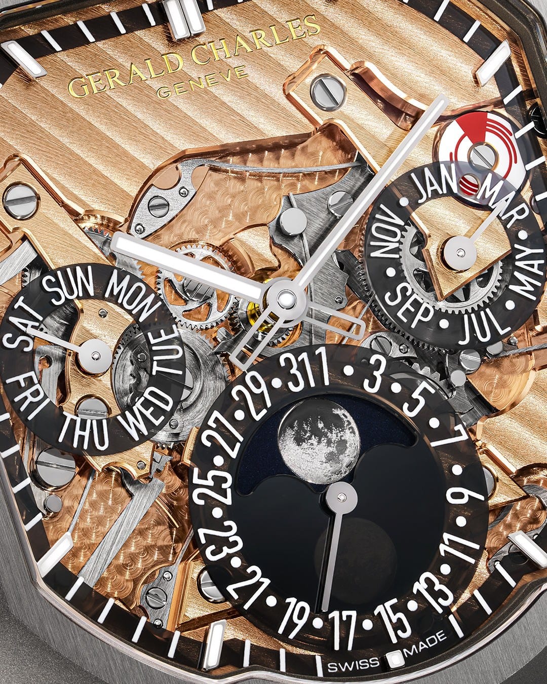 Gerald Charles Masterlink Perpetual Calendar Sapphire Dial