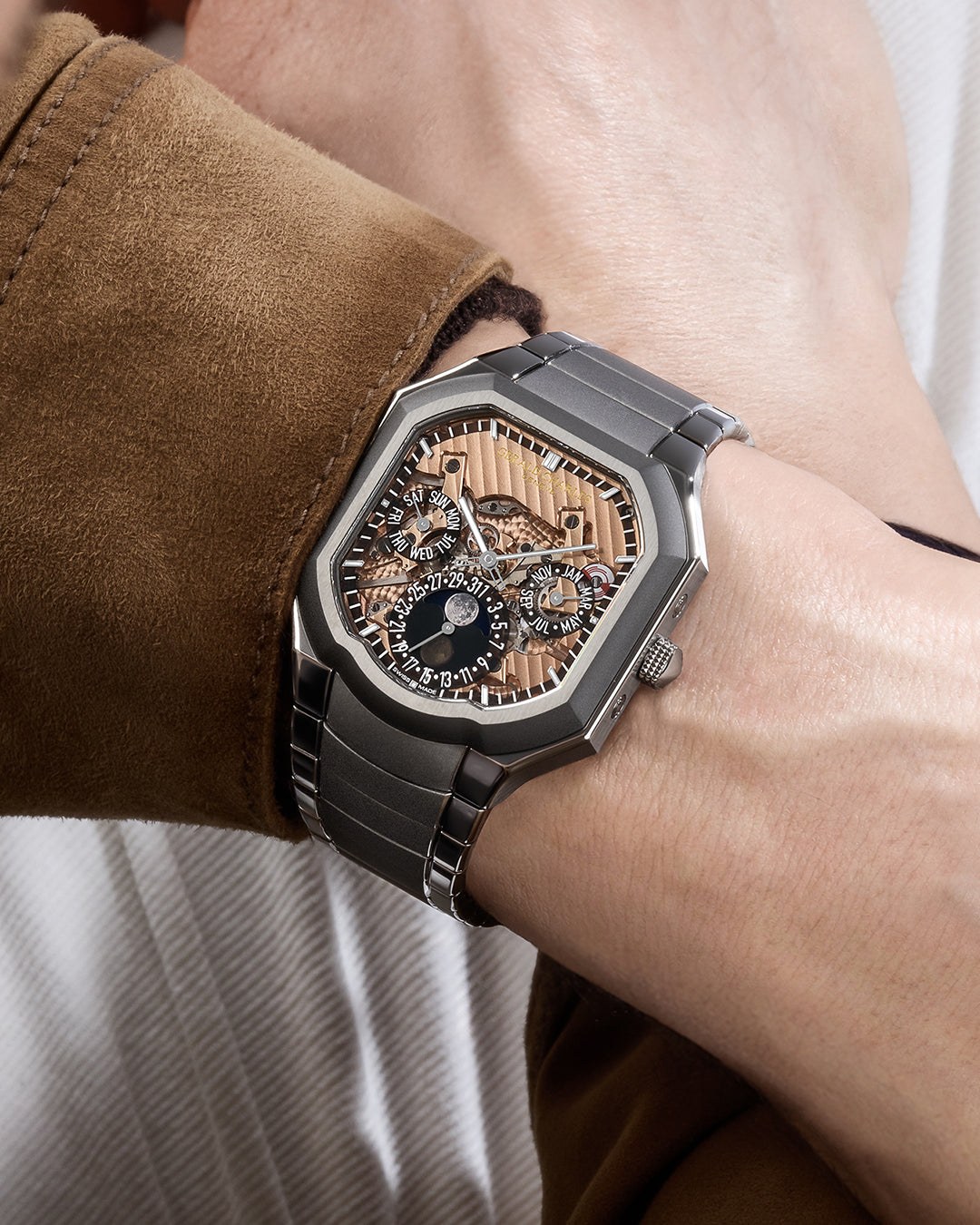 Gerald Charles Masterlink Perpetual Calendar Sapphire Dial