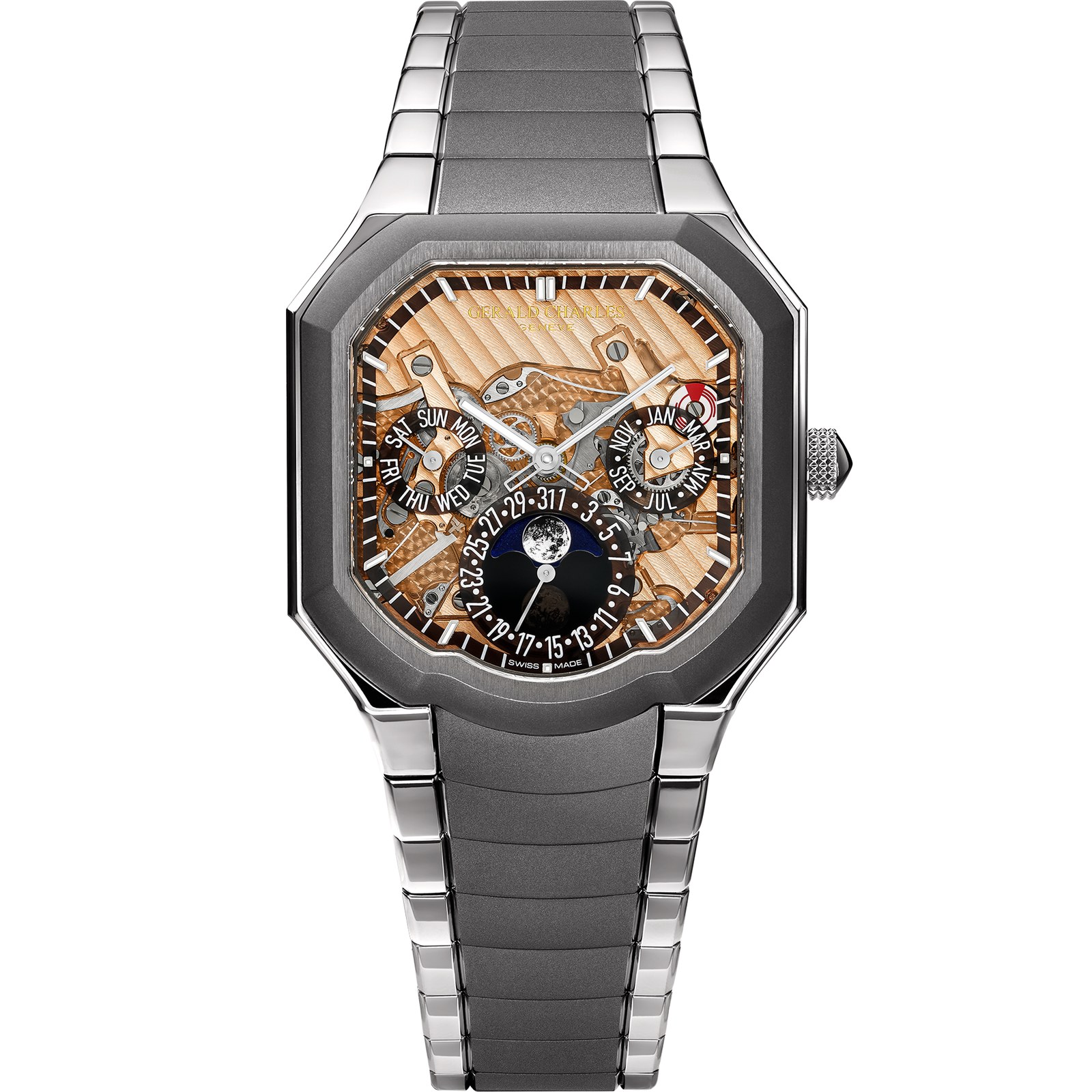 Gerald Charles Masterlink Perpetual Calendar Sapphire Dial
