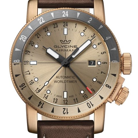Glycine Airman Contemporary Bronze GMT 44