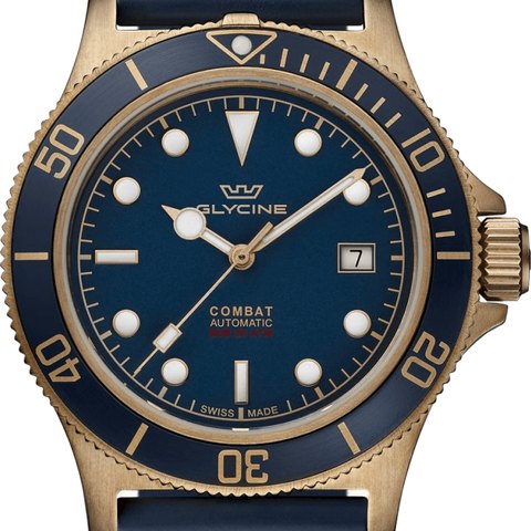 Glycine Combat Sub Bronze 42 (Blue)