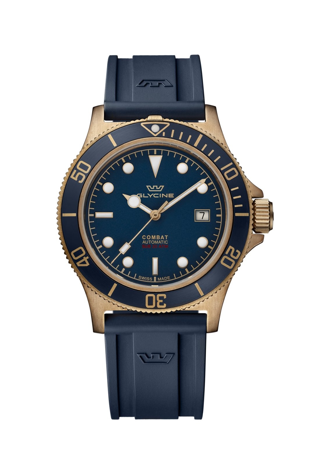 Glycine Combat Sub Bronze 42 (Blue)