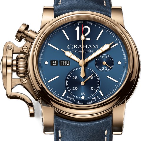 Graham Chronofighter Vintage Bronze and Blue