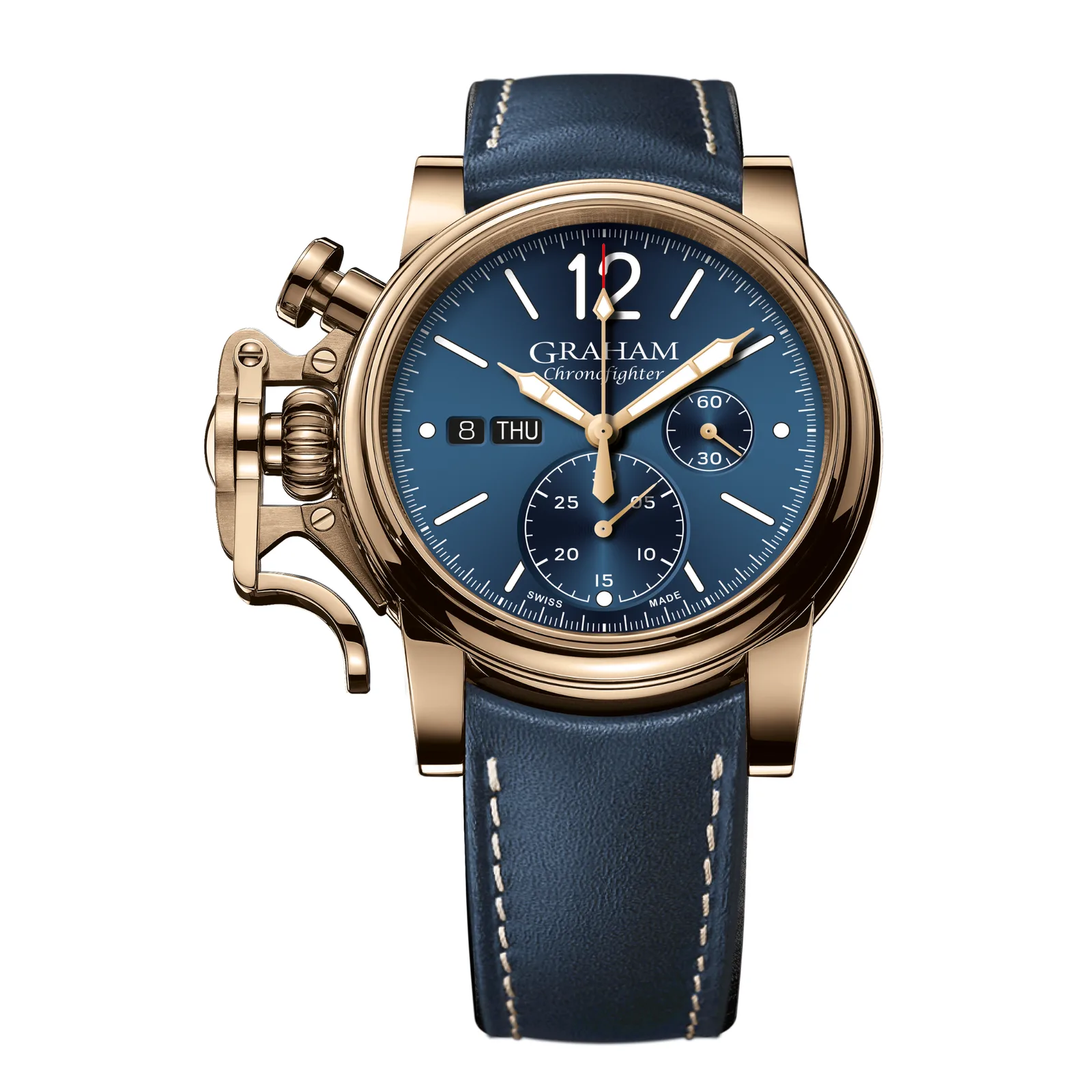 Graham Chronofighter Vintage Bronze and Blue