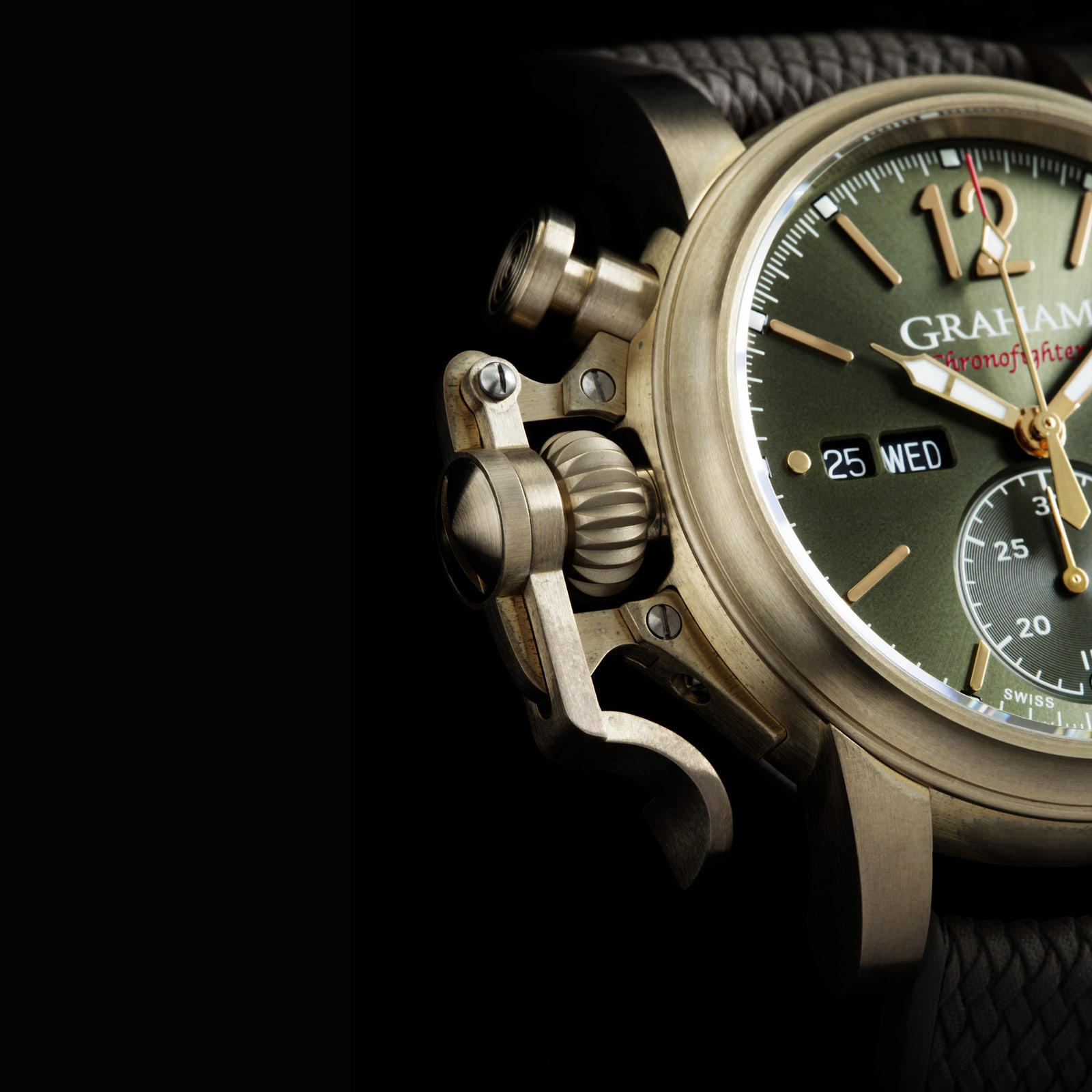 Graham Chronofighter Vintage Bronze and Green