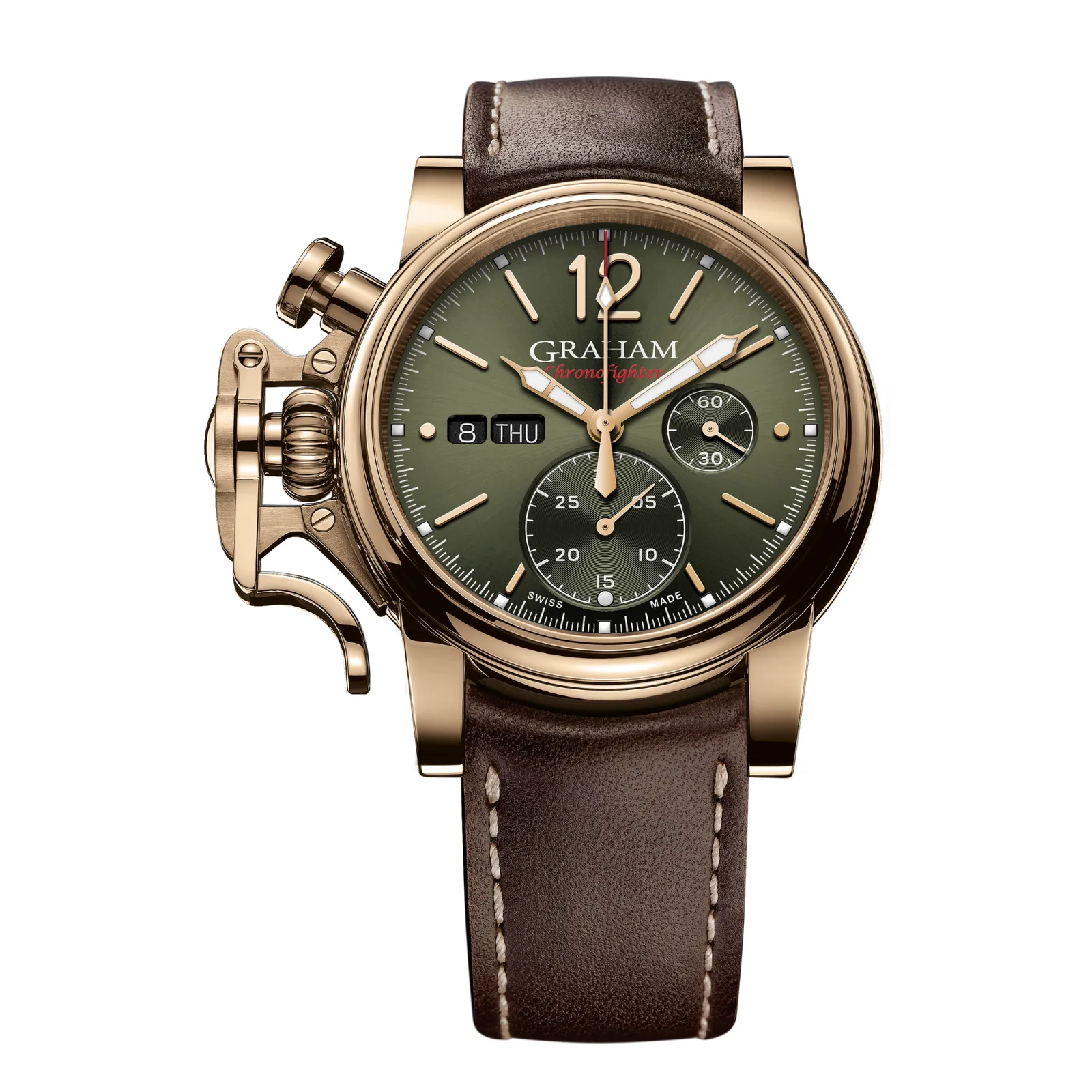 Graham Chronofighter Vintage Bronze and Green