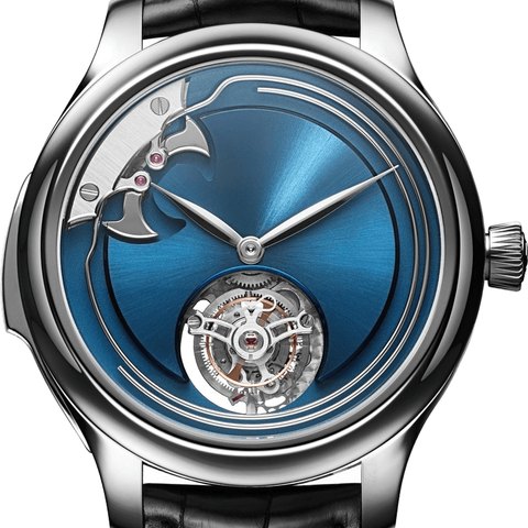 H. Moser & Cie Endeavour Concept Minute Repeater Tourbillon (Electric Blue, titanium)