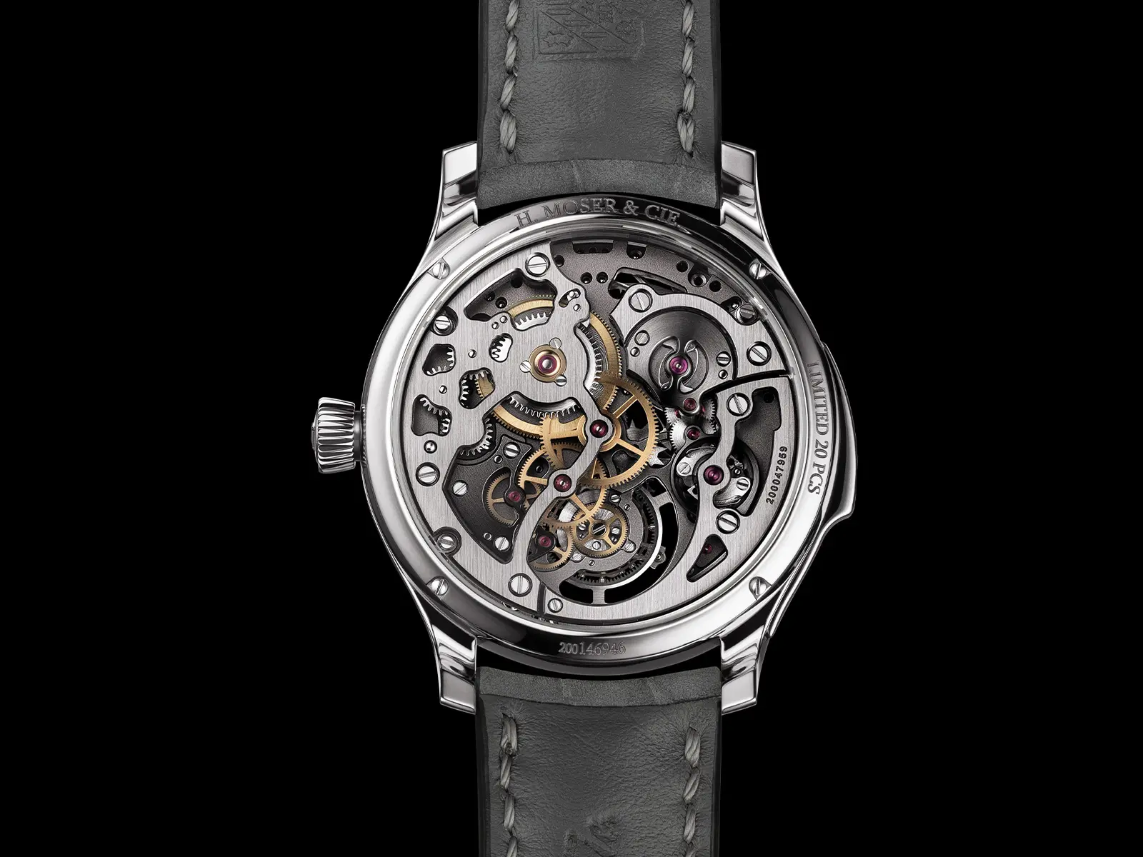 H. Moser & Cie Endeavour Minute Repeater Cylindrical Tourbillon Skeleton Cosmic Rain (titanium)