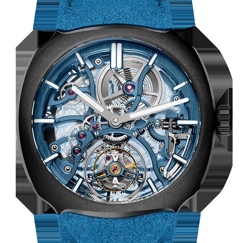 H. Moser & Cie Streamliner Tourbillon Skeleton Ceramic Alpine Limited Edition