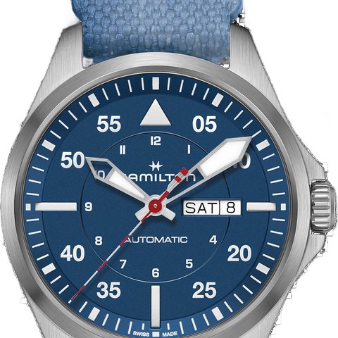 Hamilton Khaki Aviation Pilot Day Date Auto Air-Glaciers Edition
