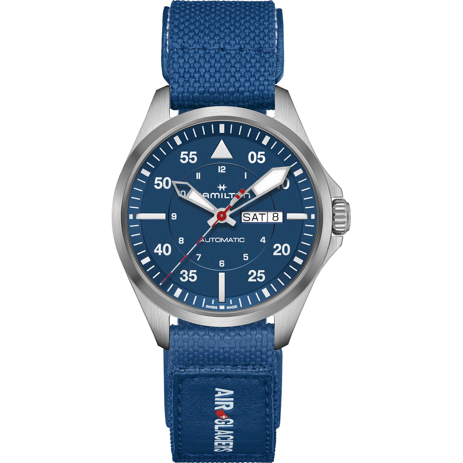 Hamilton Khaki Aviation Pilot Day Date Auto Air-Glaciers Edition